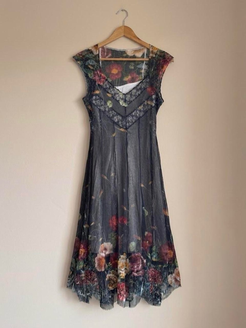 Vintage Komarov Assymetrical Fairy Midi Dress - Picture 4 of 8